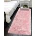Pink 60 x 24 x 2.43 in Area Rug - Everly Quinn Light Area Rug, Shag Carpet For Girls Boys Room, Furry Rug For Baby Room, Fuzzy Rug For Dorm Nursery Room Polyester | Wayfair