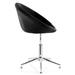 Side Chair - Everly Quinn 25" W Velvet Swivel Side Chair Velvet in Black | 35 H x 25 W x 17.71 D in | Wayfair E968A3F4FB8547FBAE6A4909DE6406E6