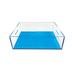 Rebrilliant Lucite Plastic Bin Plastic in Blue | 15 H x 12 W x 5 D in | Wayfair C24803B1BAB54D32A29C76E68196D906