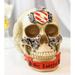 Trinx Angles Gothic Skull Figurine Resin in Black/Brown/White | 5.25 H x 6.5 W x 5 D in | Wayfair 6DF19CA19AF64D61920A24AA35A268F2