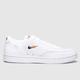 Nike court vintage premium trainers in white & orange