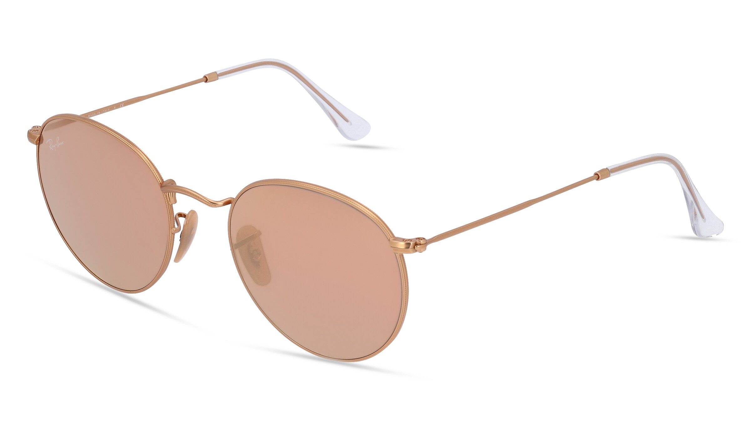 Ray-Ban RB 3447 ROUND METAL Herren-Sonnenbrille Vollrand Rund Metall-Gestell, gold