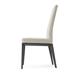 Calligaris Bess Dining Chair w/ Wooden Frame Wood/Upholstered/Fabric in Gray/Brown | 38.88 H x 17.75 W x 22.75 D in | Wayfair