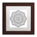 Trademark Fine Art 'Sublime Mandala' Framed Graphic Art Print on Canvas Canvas, Wood in Black/White | 0.5 D in | Wayfair ALI3413-S1111MF