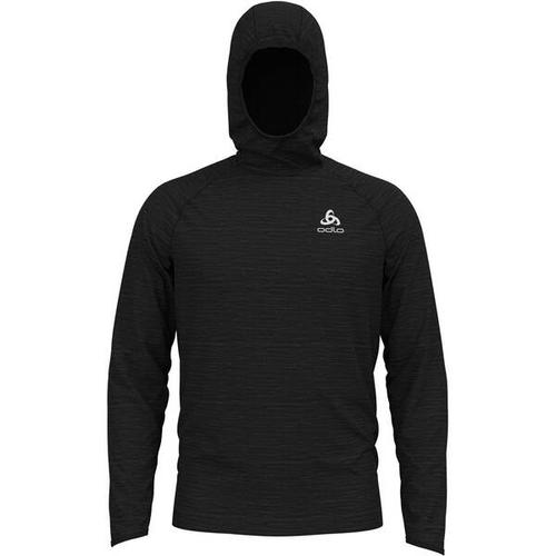 ODLO Herren Lauf-Sweatshirt ""Millenium Hoody Midlayer"", Größe S in Schwarz