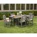 POLYWOOD® Lakeside Dining Outdoor Arm Chair Plastic/Resin in Brown | 34.25 H x 24.81 W x 21.38 D in | Wayfair TLD200-1BMA