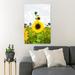 Gracie Oaks Yellow Sunflower In Close Up Photography 44 - 1 Piece Rectangle Graphic Art Print On Wrapped Canvas in Green/Yellow | Wayfair
