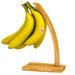 Loon Peak® Banana Hanger Bamboo Holder Stand - Sturdy Foldable Display w/ Hook For Home Or Bar, Countertop Food Storage Bamboo in Brown | Wayfair