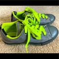 Converse Shoes | Boys Converse Chuck Taylors Size 2 Grey & Neon Yellow/Green | Color: Gray/Green | Size: 2b