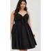 Torrid Dresses | Black Poplin Tie-Front Skater Dress | Color: Black | Size: Various