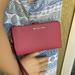 Michael Kors Bags | Michael Kors Jet Set Travel Large Double Zip Wristlet Wallet Rosewood Leather | Color: Pink | Size: Large