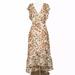 Anthropologie Dresses | New Anthropologie Drew Terra Vintage Garden Floral Paisley Wrap Midi Dress | Color: Cream | Size: Xs