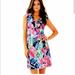 Lilly Pulitzer Dresses | Lilly Pulitzer Clare Silk Jersey Dress - Size Xxs | Color: Blue/Pink | Size: Xxs