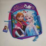 Disney Accessories | Disney Frozen Girl's Large Backpack - Pink And Purple With Blue Trim | Color: Blue/Pink | Size: Osg