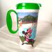 Disney Dining | Disney Parks Whirley Green Plastic Souvenir Cup | Color: Green/White | Size: Os