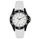 French Connection Unisex Watch with Bezel, White Dial and White Silicone Strap, 30mm Diameter Case in Branded Watch Box FC170W - 2 Year Warranty