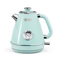 Hazel Quinn Electric Kettle, 1.7 Liter Water Kettles, All Stainless Steel Cordless Kettle, 2200W Fast Boiling, BPA-free, 360°Rotational Base, Automatic Shut Off, Retro Mint Green