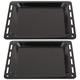 SPARES2GO Baking Tray Enamelled Pan compatible with Belling Oven Cooker (448mm x 360mm x 25mm, Pack of 2)