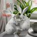 The Holiday Aisle® 2 Piece Long Eared Bunny Set Resin in White | 11.6142 H x 4.3307 W x 5.9055 D in | Wayfair 4DFCCD4F126A45359CBC5BF9FDDFB092