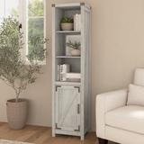 Huckins Cottage Grove 72 H x 18 W Narrow Bookcase Wood in White Laurel Foundry Modern Farmhouse® | 72 H x 18 W x 16 D in | Wayfair