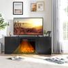 Costway 58'' Fireplace TV Stand Entertainment Console W/ 18'' Electric