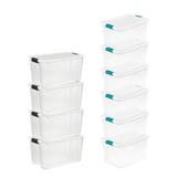 Sterilite 70 Quart Ultra Latch Storage Box (4 Pack) & 64 Qt. Container (6 Pack) - 37.9