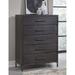 Lucerne Five-Drawer Chest in Vintage Coffee