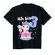 Kinder 3 Jahre alt Ich bin 3 Einhorn Einhörner 3. Geburtstag T-Shirt