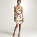 J. Crew Dresses | J. Crew Fleurette Bustier Floral Watercolor Dress | Color: Black/Yellow | Size: 2