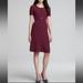 Tory Burch Dresses | Euc Tory Burch Ashlyn Knit Henley Dress, Washed Red Wine, Size L | Color: Purple | Size: L