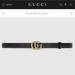 Gucci Accessories | Gucci Leather Belt With Pearl Gg | Color: Black | Size: 85