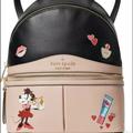 Kate Spade Bags | Kate Spade Nwt Pebble Leather Minnie Backpack Minnie Mouse Warm Vellum | Color: Black/Red | Size: Os