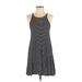 Old Navy Casual Dress - A-Line Scoop Neck Sleeveless: Black Print Dresses - Women's Size X-Small