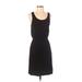 H&M Casual Dress Scoop Neck Sleeveless: Black Print Dresses - Women's Size X-Small