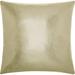 Mina Victory Couture Leather Throw Pillow Polyester/Polyfill/Leather/Suede in Yellow | 20 H x 20 W x 0.5 D in | Wayfair 798019053062
