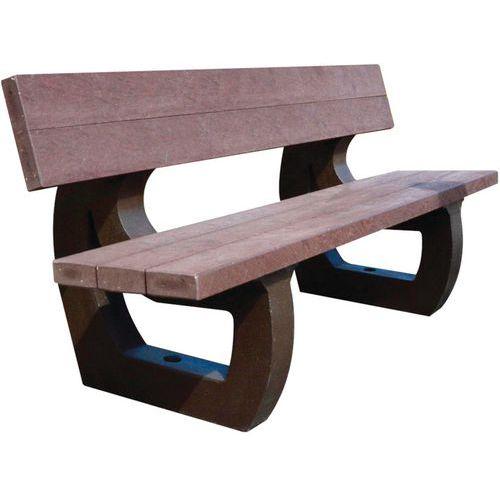 Banc Parc 180 Cm - Livré Monté - Marron - Manutan Expert