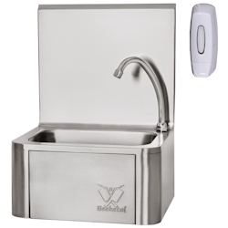 Beeketal Gastro Handwaschbecken Waschbecken mit Kniebetätigung HWB-I