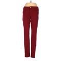 Joe's Jeans Jeans - Low Rise Skinny Leg Denim: Red Bottoms - Women's Size 24 - Colored Wash