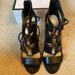 Nine West Shoes | Black Strappy Black Heels | Color: Black | Size: 8.5