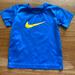 Nike Shirts & Tops | Nike Dri Fit Blue Tee Yellow Swoosh Boys 4 | Color: Blue/Yellow | Size: 4b