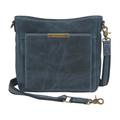 Gun Tote'n Mamas Distressed Leather Slim X-Body RFID Purse - Women's Blue GTM-CZY-98/BLUE