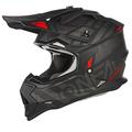 O'NEAL | Motocross-Helm | MX Enduro | ABS-Schale, Lüftungsöffnungen für optimale Kühlung | 2SRS Helmet Glitch V.23 | Erwachsene | Schwarz Grau | Größe XL (61/62 cm)