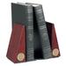 Gold Tulane Green Wave Rosewood Bookends