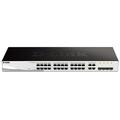 D-Link DGS-1210-24 24-Port Gigabit Smart Managed Switch with 4 SFP Ports , Surveillance Mode Interface, Fibre Uplink Ports, Enhanced Layer 2 Management