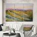 East Urban Home Italian Vineyard During Sunset - Country Canvas Wall Art Print Metal in Green | 40 H x 60 W x 1 D in | Wayfair