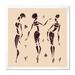 East Urban Home Abstract Brown Dancers - Glam Canvas Wall Art Print Canvas in White | 36 H x 36 W x 1 D in | Wayfair