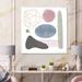 East Urban Home Geometric Poster w/ Pastel & Geometric Shapes - Modern Canvas Wall Art Print Canvas in Blue/Pink | 30 H x 30 W x 1 D in | Wayfair