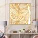 East Urban Home Decorative Golden Openwork - Modern Canvas Wall Art Print 2 Canvas in White | 36 H x 36 W x 1.5 D in | Wayfair