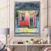 East Urban Home Small Clapboard House Lit By Lighted Lanterns - Print on Canvas Plastic in Red | 44 H x 34 W x 1.5 D in | Wayfair