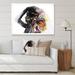 East Urban Home Portrait of African American Woman Multiexposure - Graphic Art on Canvas Canvas, in Black/Orange | Wayfair